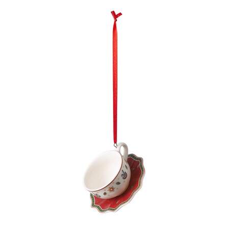 Ozdoby choinkowe, naczynia (3 szt., biało-czerwone) Toy‘s Delight Decoration, Villeroy & Boch
