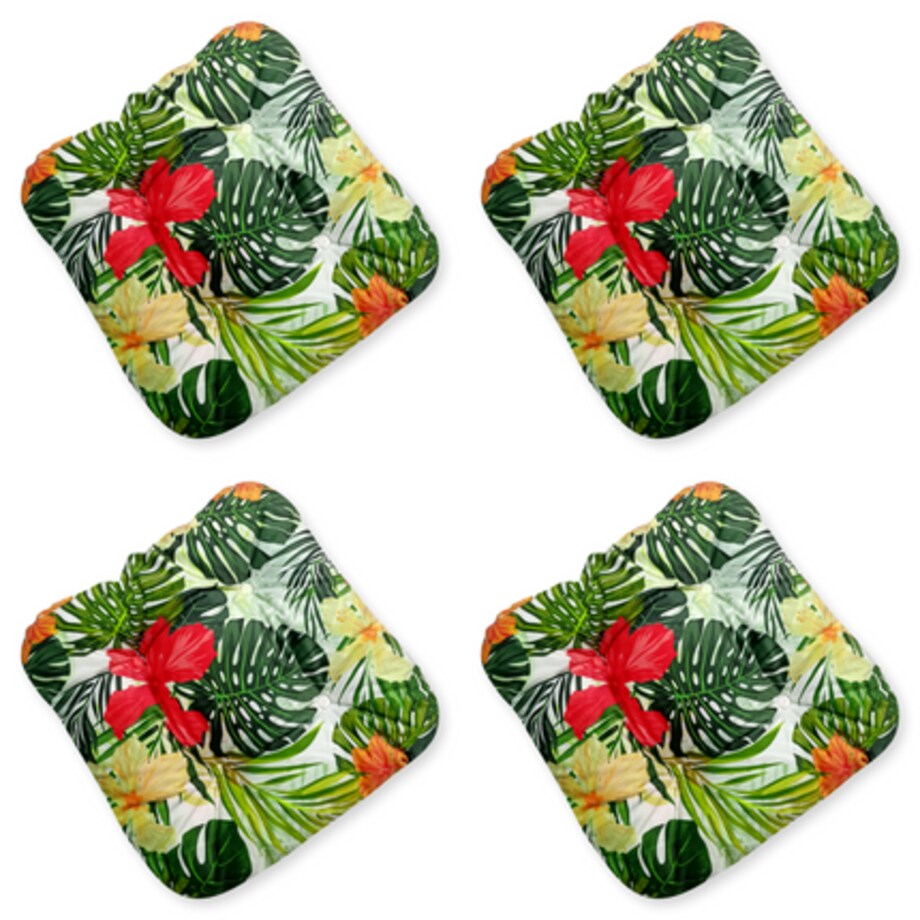 Zestaw 4 poduszek na krzesło/stołek, standard, 45x45 cm, Tropic