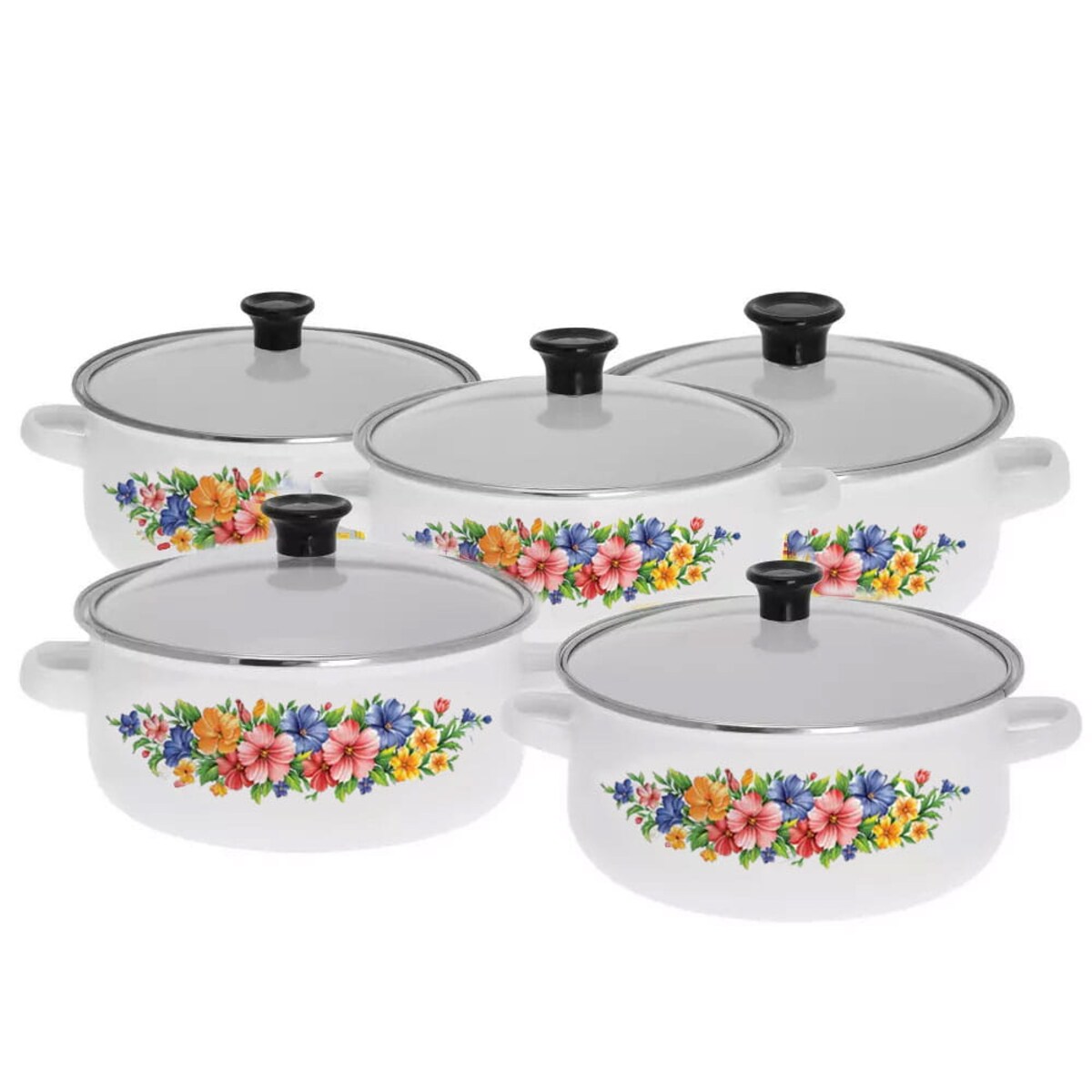 Zestaw garnków emaliowanych 10 elementów KLAUSBERG