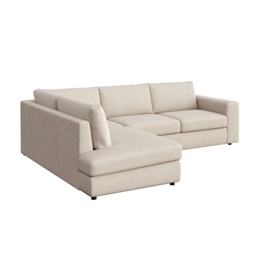 Sofa narożna lewa Baga jasno beżowa