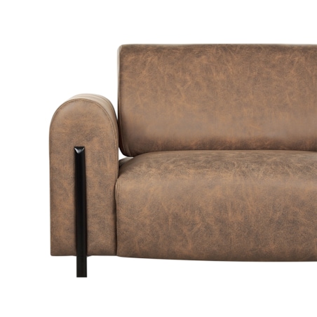Sofa 3-osobowa brązowa ASKIM