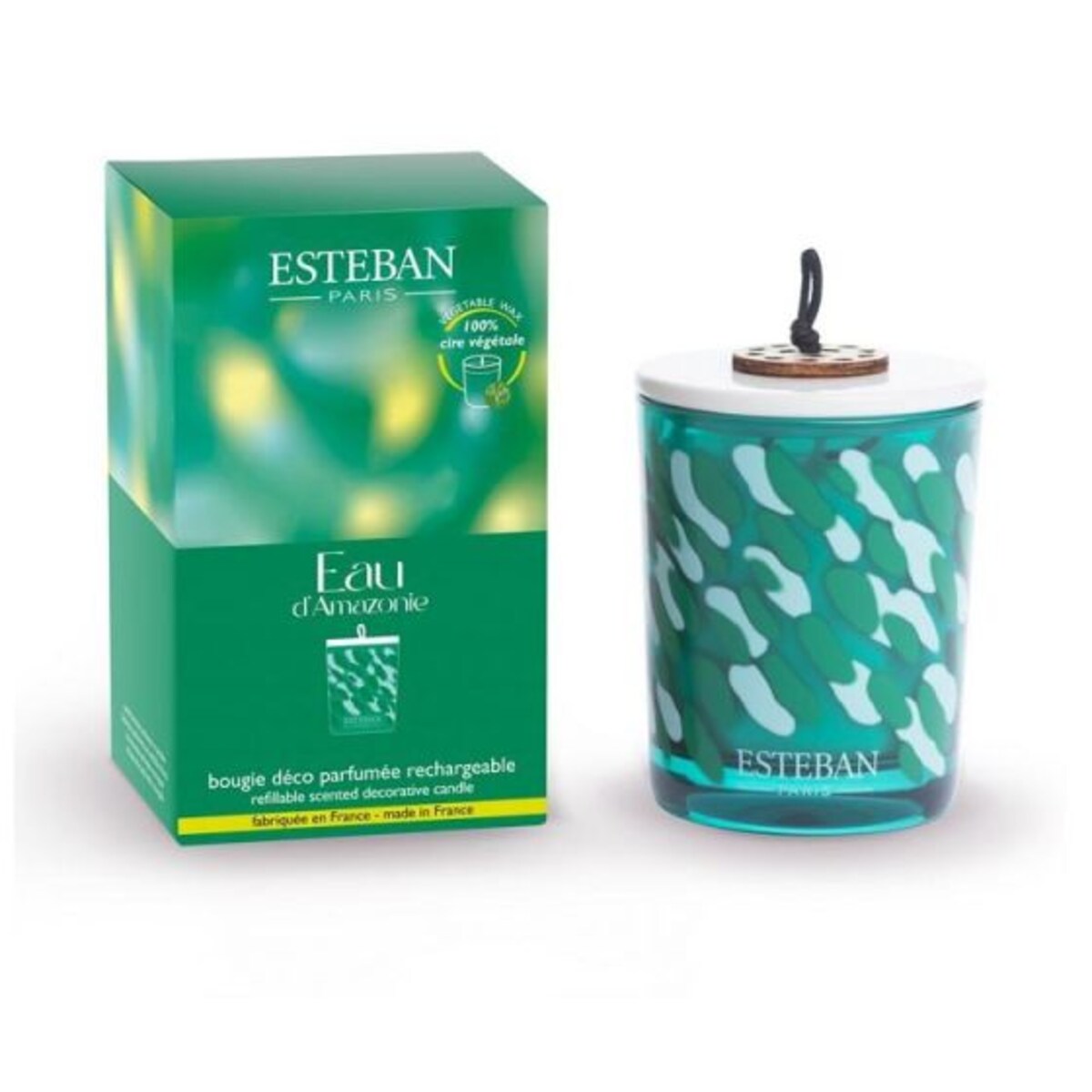 Świeca zapachowa (180 g) Eau d'Amazonie Esteban