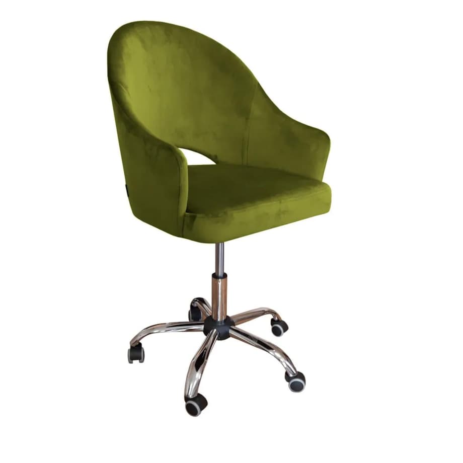 Fotel JENISEJ BL VELVET oliwkowy