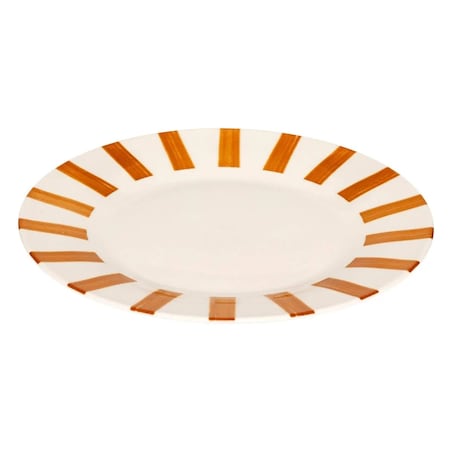 Komplet 6 talerzy obiadowych Cheri pomarańczowe Ø26,8 cm