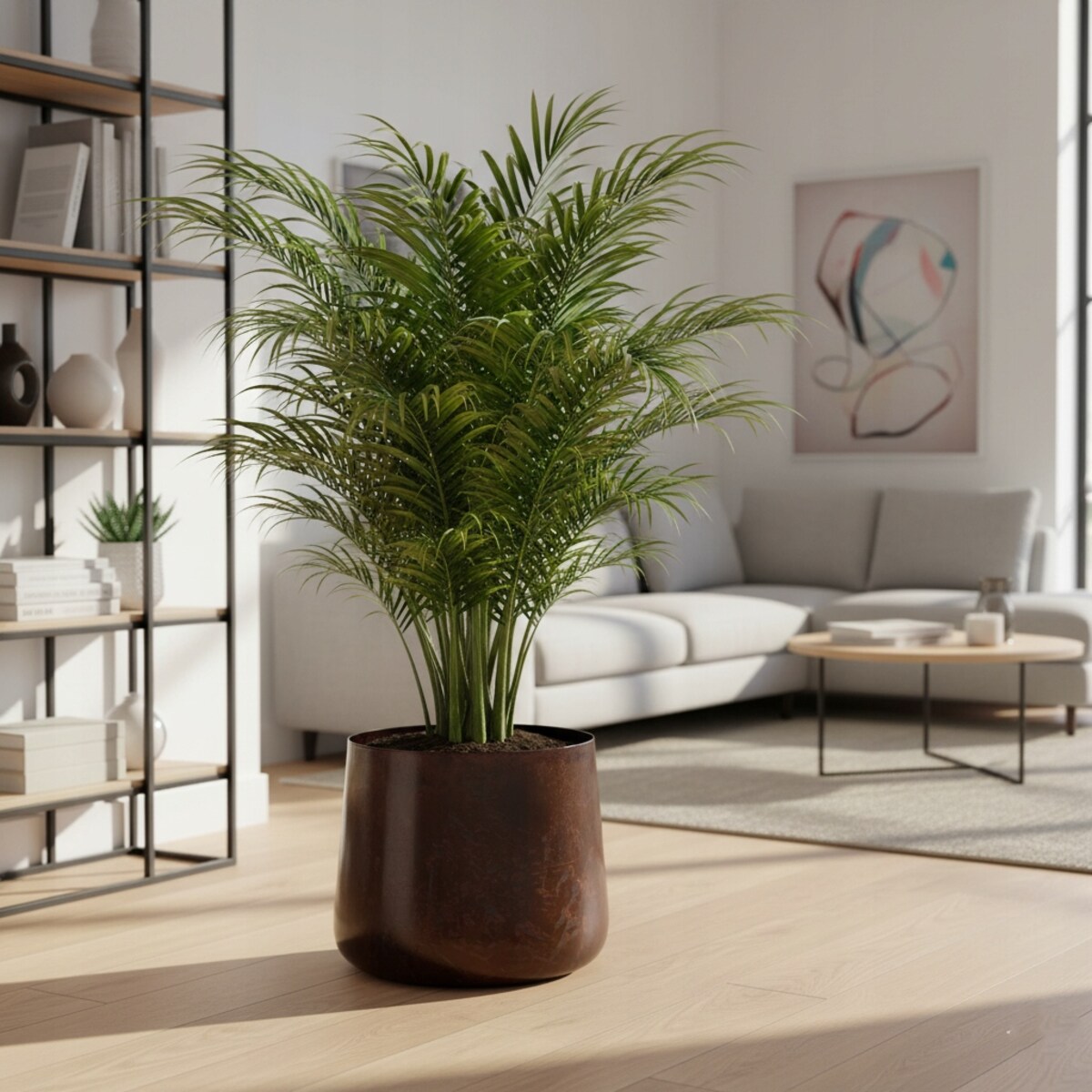 OSŁONKA NA DONICZKĘ DO PALMY PODŁOGOWA DUŻA LOFT 30cm LOFT BRĄZOWA 3 szt.