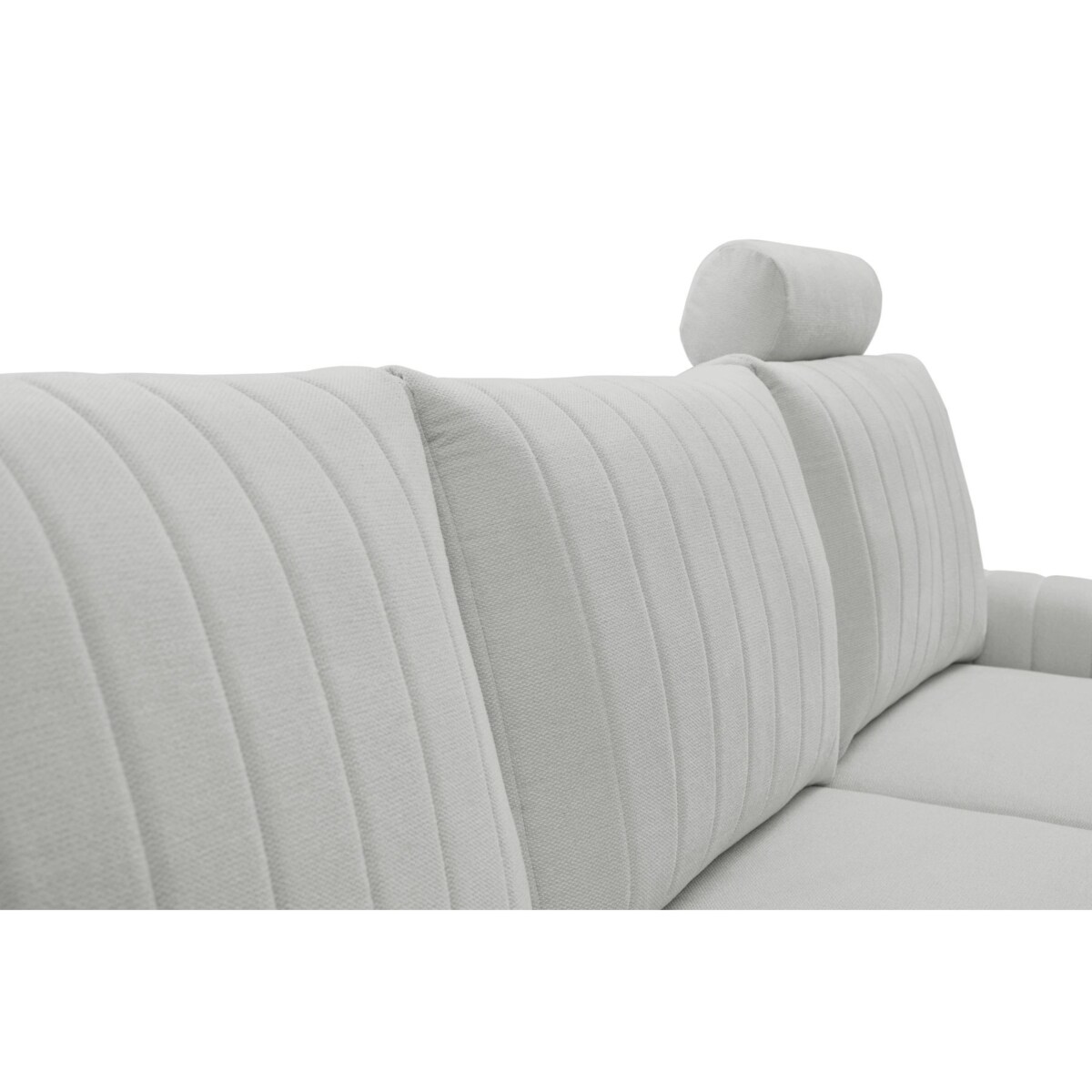 Elegancki narożnik MANGO z funkcją spania prawy - kolor popiel