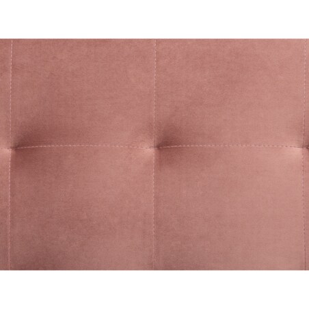 Narożnik rozkładany 6-osobowy z otomaną welurowy różowy ABERDEEN