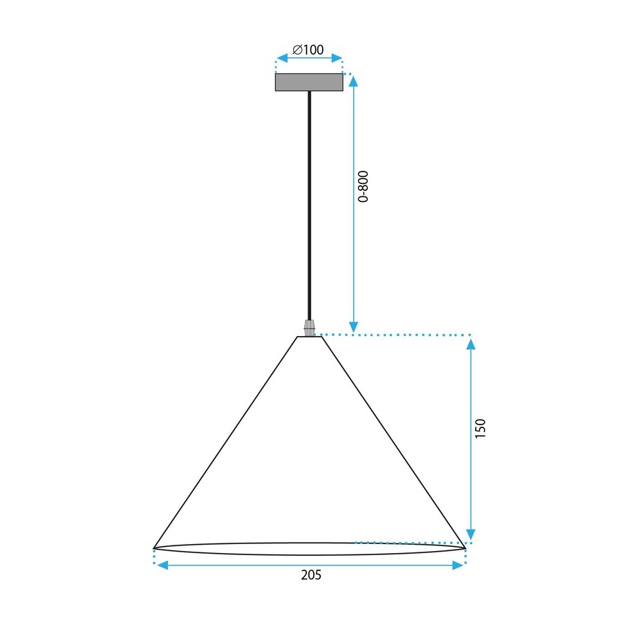 Lampa wisząca Dark Wood APP1443-1CP