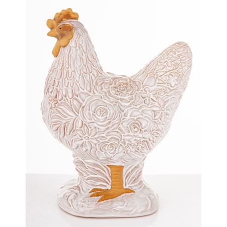 Dekoracja - kura ceramiczna25x13x19 cm WAANS -2 biała