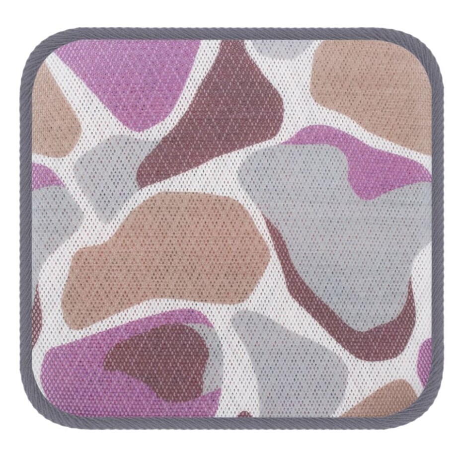 Wodoodporna poduszka na krzesło i meble ogrodowe 40x40 różowa kamienie