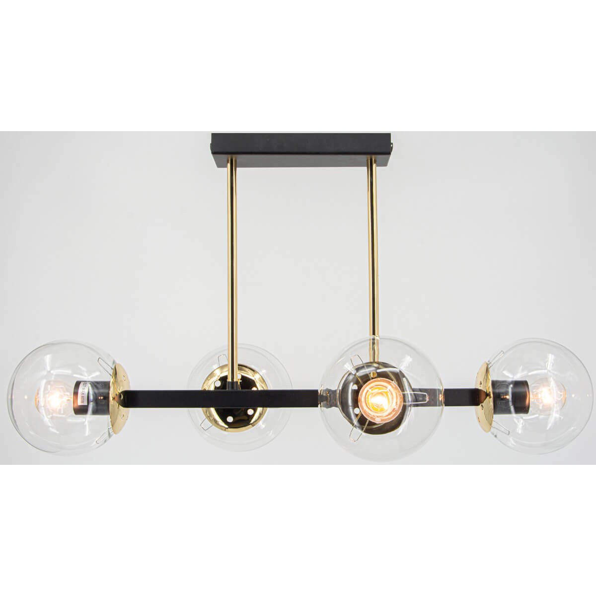 Nowoczesna lampa sufitowa Sintra 3030/4 BL TR szklana balls czarna złota