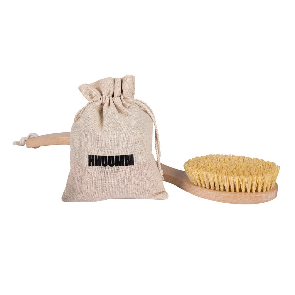 Szczotka do masażu i pielęgnacji ciała – włókno tampico, wersja podwójnie gięta, No.6