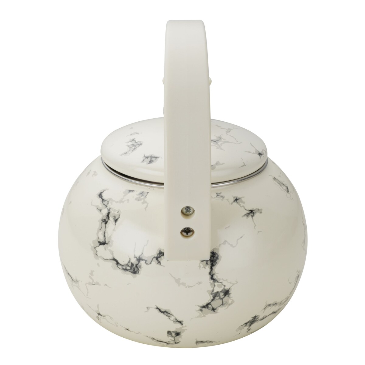 Czajnik Emaliowany Retro 2.2L Z Automatycznym Gwizdkiem Biały Indukcja Gaz