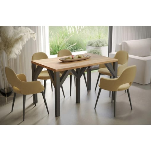 Stół rozkładany DUNAJ 130(295)x90 dąb złoty craft