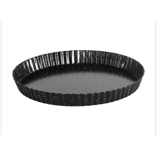 Forma do pieczenia tarty ciasta metalowa karbowana z wyjmowanym dnem 28CM BLUBERG