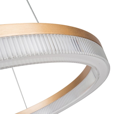 Lampa sufitowa wisząca Light Prestige Midway złoty LED CCT 3000, 4000, 6000 (regulowana) 1 szt.