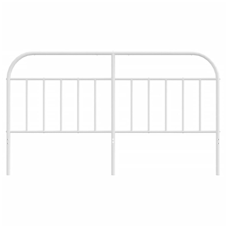 vidaXL Metalowe wezgłowie, białe, 160 cm