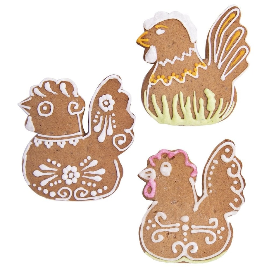 Wykrawacz Cukierniczy Stalowy Forma do Ciastek Pierników Kura Kurka 6,5 cm
