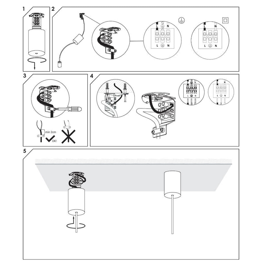 Puszka montażowa do lamp Cameleon 8550 Nowodvorski metalowa czarna