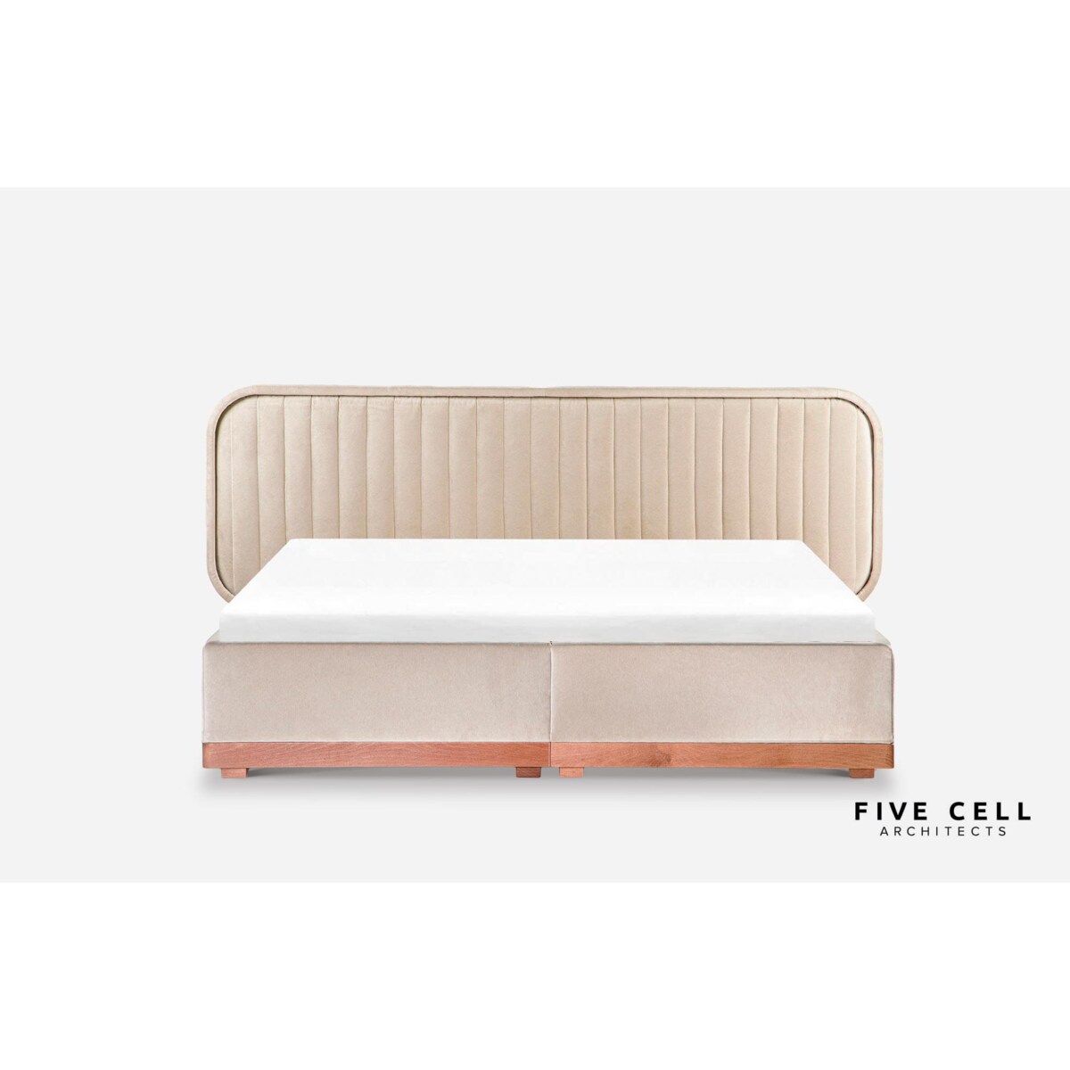 Łóżko Delikate (160x200) z pojemnikiem na pościel w tkaninie Piano 03