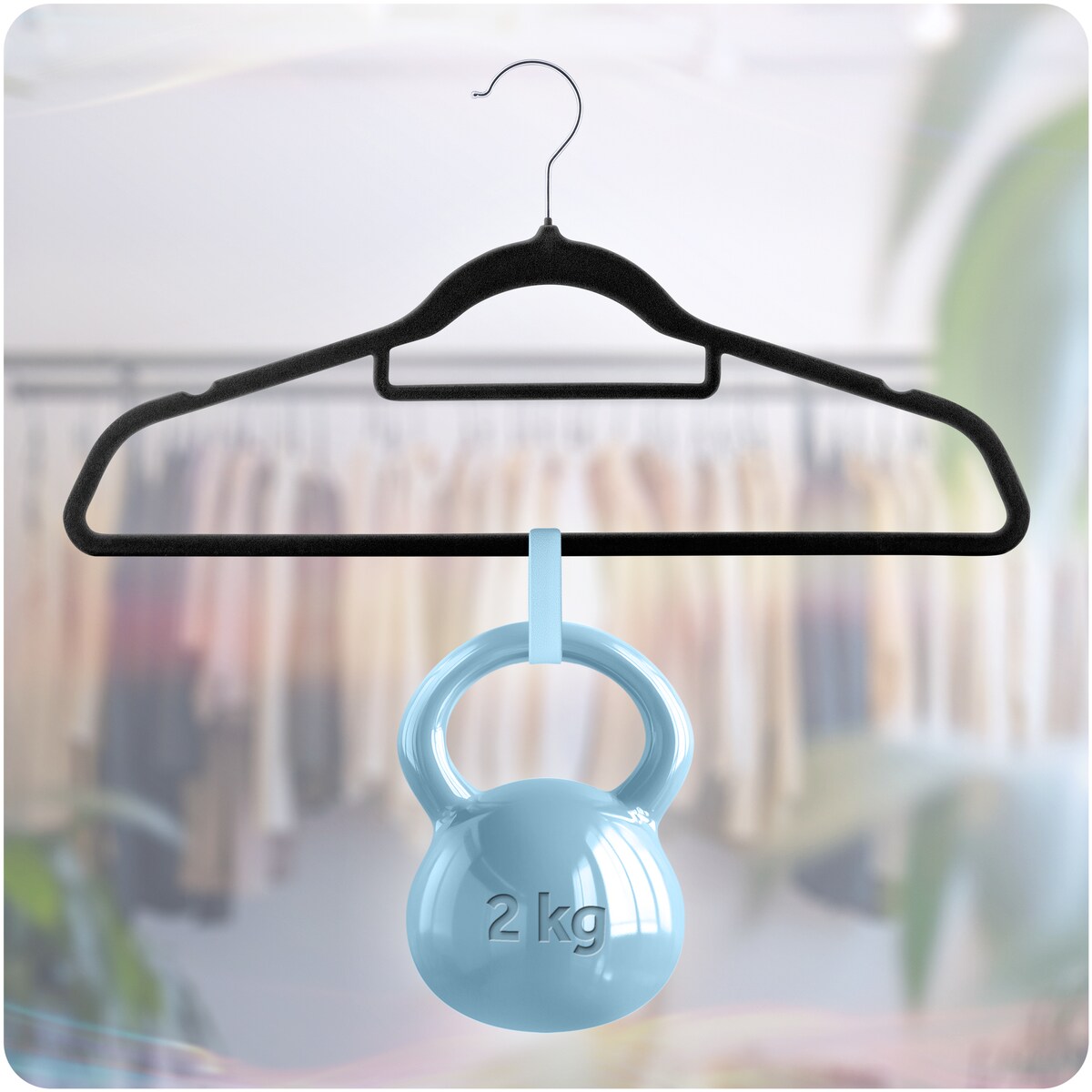 Wieszaki na ubrania welurowe do szafy zestaw 20szt. Massido