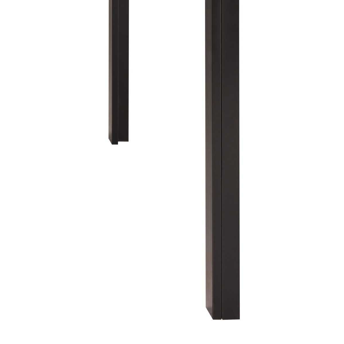 Stół do jadalni LAVOS Czarny 120 cm 80 cm Szkło hartowane
