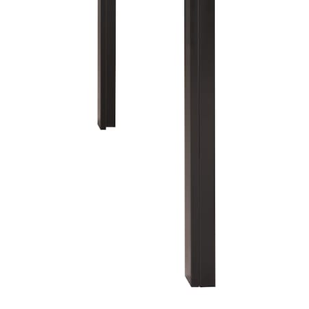 Stół do jadalni LAVOS Czarny 120 cm 80 cm Szkło hartowane