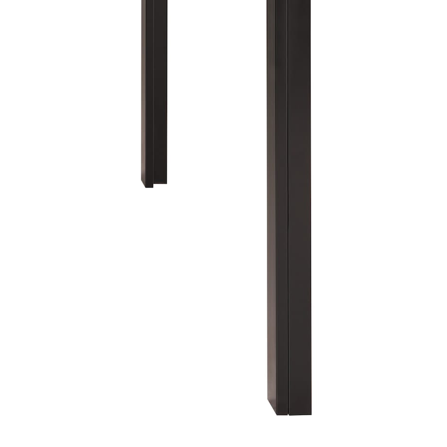 Stół do jadalni LAVOS Czarny 120 cm 80 cm Szkło hartowane