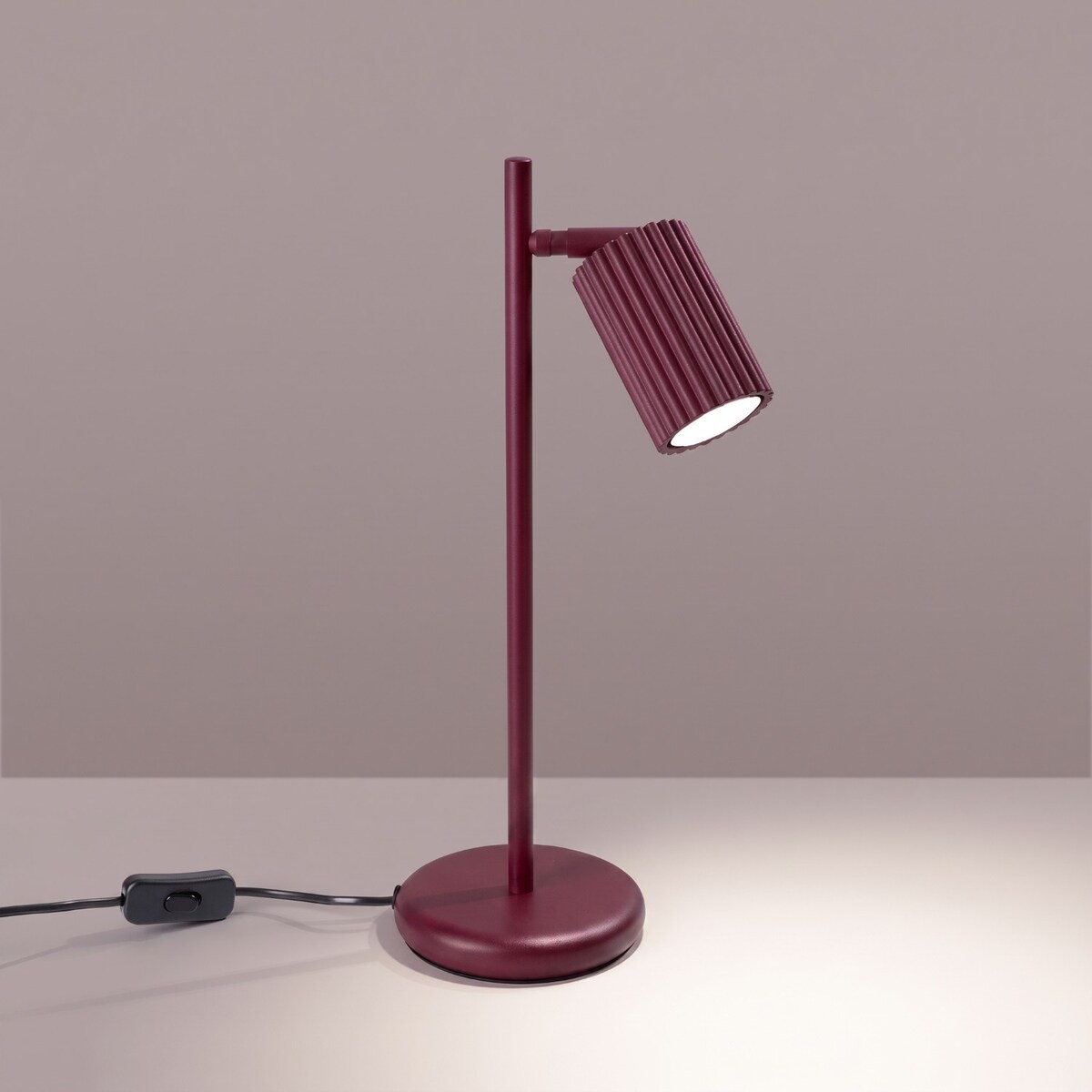 Lampa biurkowa KARBON burgund