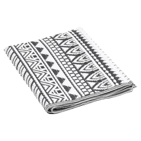 vidaXL Dywan zewnętrzny, ARAKIL czarny, 190x290 cm, PP