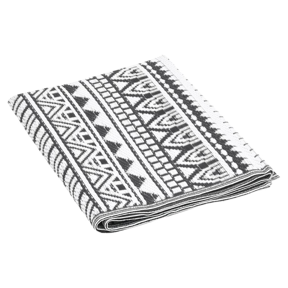 vidaXL Dywan zewnętrzny, ARAKIL czarny, 190x290 cm, PP