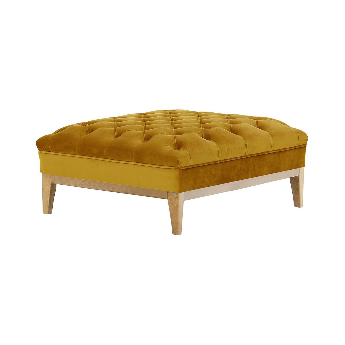 Pufa Chesterfield Modern Wood-Velluto 8