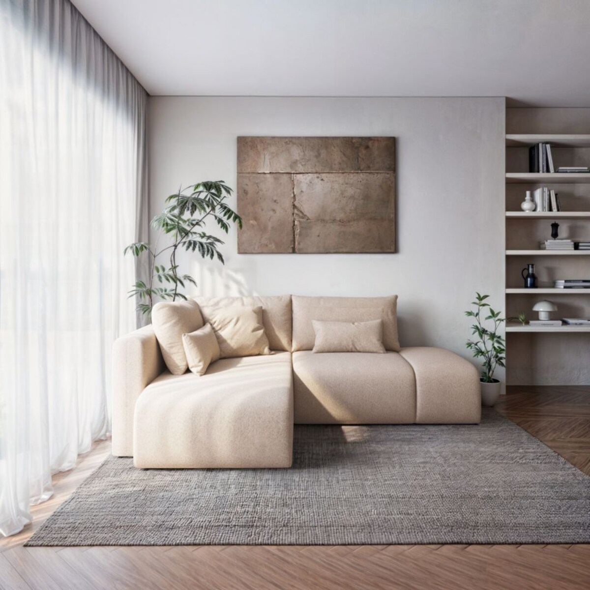 Lumine Sofa narożna - beżowa