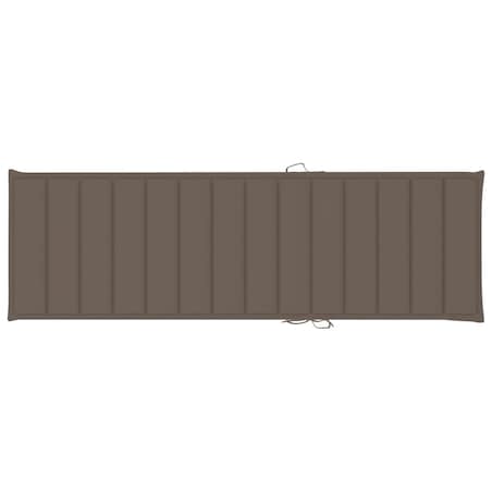 vidaXL Ogrodowy leżak z poduszką, lite drewno akacjowe