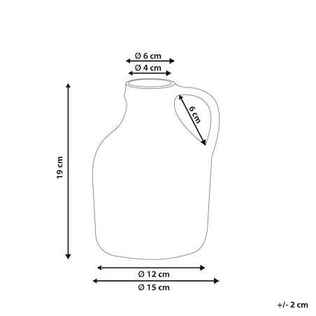 Wazon na kwiaty AGRINION Kamionka 19 cm Biały