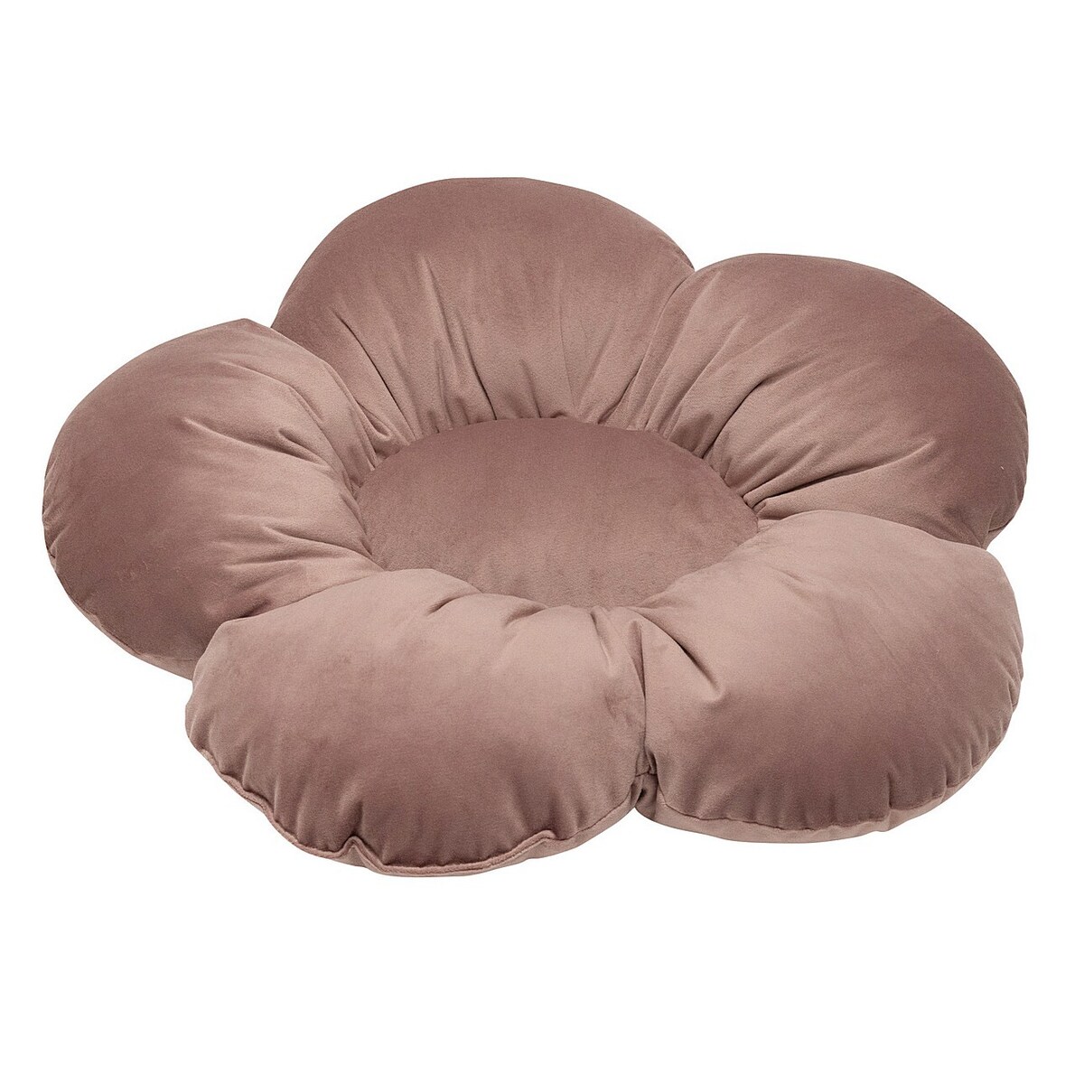 Poduszka kwiatek Mia XXL, zgaszony koral, 100 cm, Posh Velvet | home&you