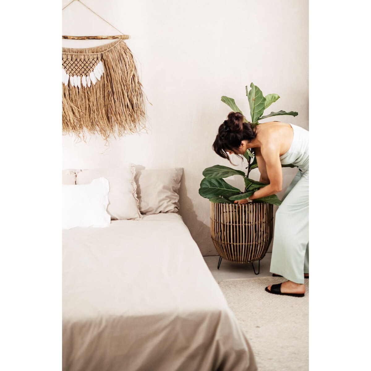 DONICA KOSZ RATTANOWA SZARA LAURA S