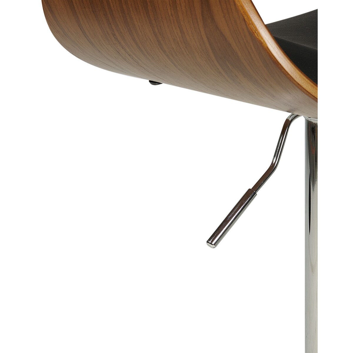 Zestaw 2 krzeseł barowych BAKU Ekoskóra Obrotowy Czarny