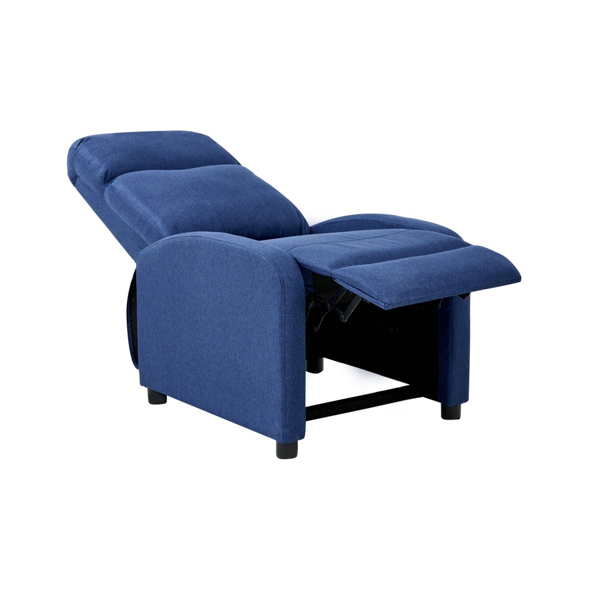Rozkładany fotel EMINENCE Len syntetyczny Granatowy