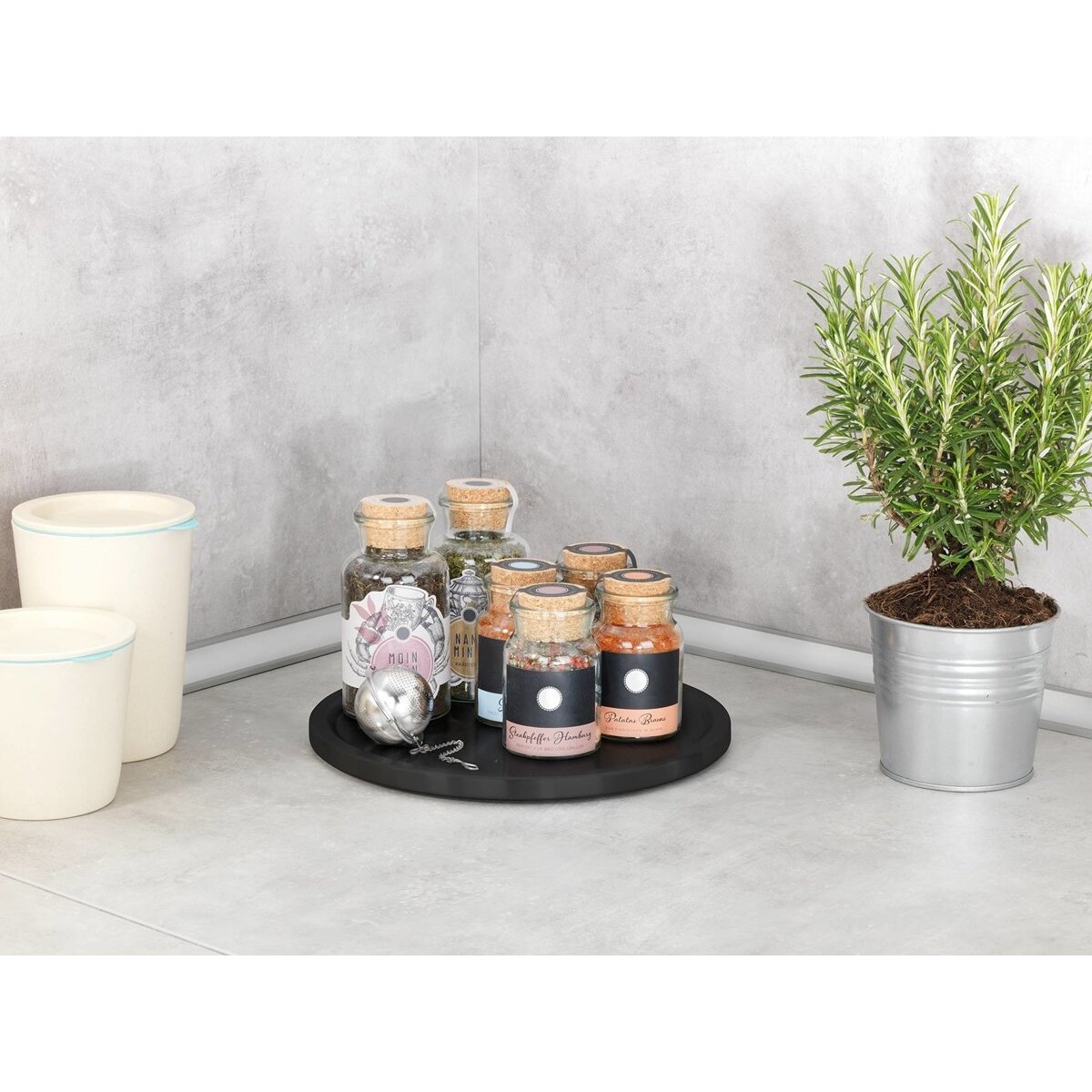 Organizer do kuchni na blat, LAZY SUSAN, metalowy, Ø 26,5 cm, WENKO