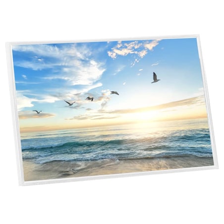 vidaXL Ramki na zdjęcia, 5 szt., stojące, białe, 21x29,7 cm, MDF