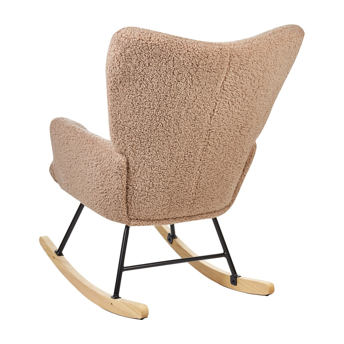 Fotel bujany boucle piaskowy beżowy OULU