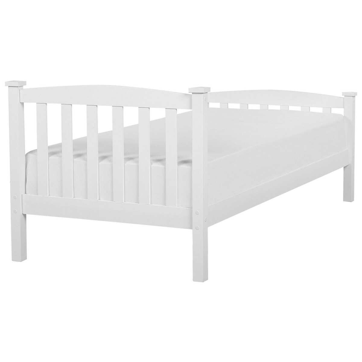 Łóżko drewniane 90 x 200 cm białe GIVERNY