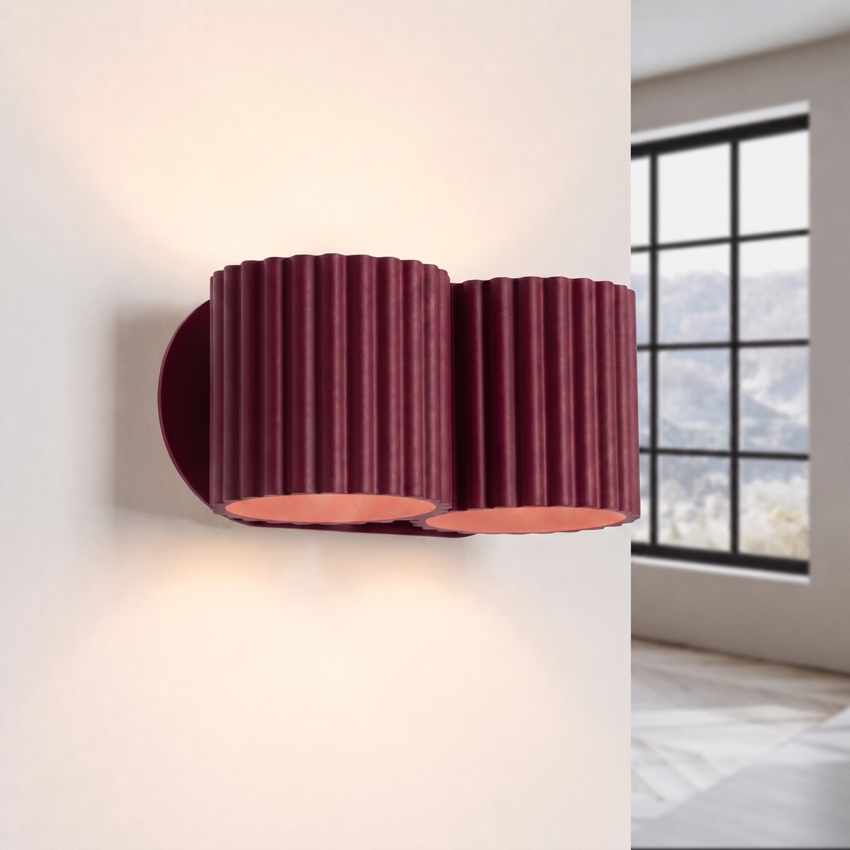 Kinkiet AURA 2 burgund G9