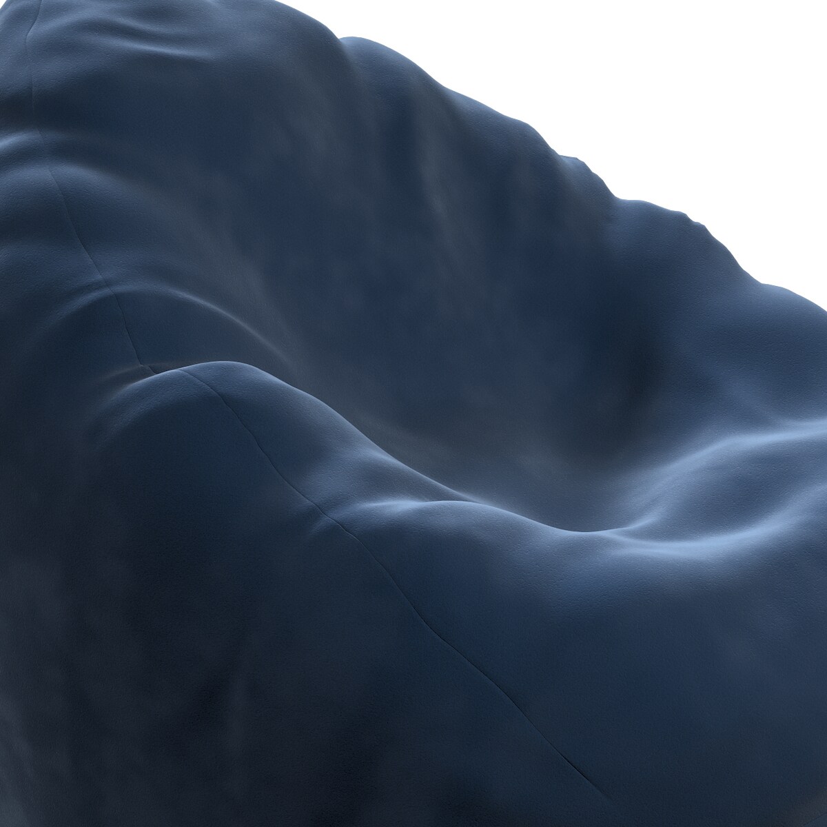 Worek do siedzenia Bowli, granat, Ø60 x 105 cm, Posh Velvet