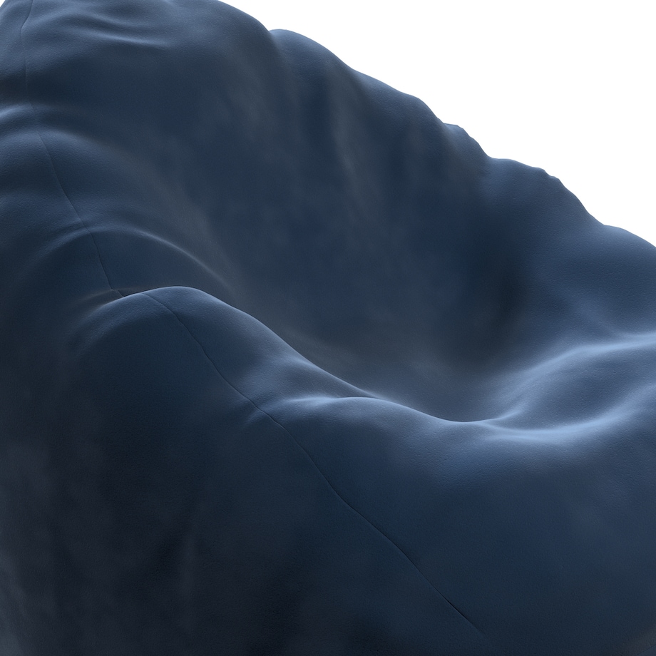 Worek do siedzenia Bowli, granat, Ø60 x 105 cm, Posh Velvet