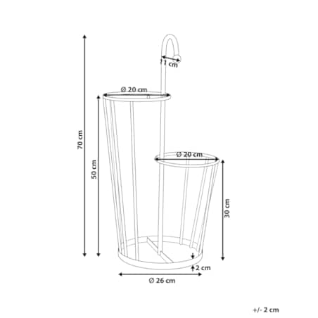 Stojak na parasole jasnobeżowy CHAMBORD