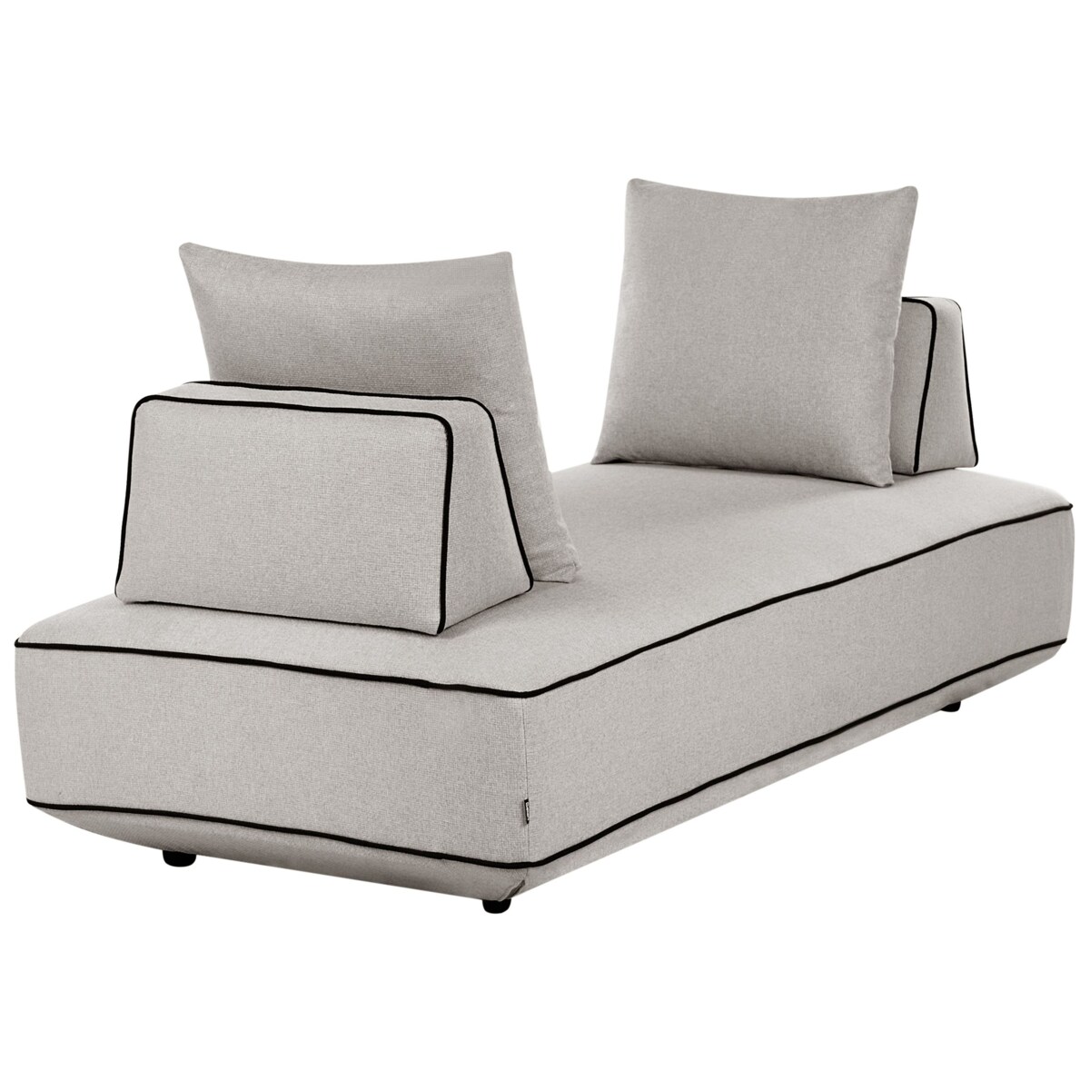 Szezlong SEILLANS Jasnoszary