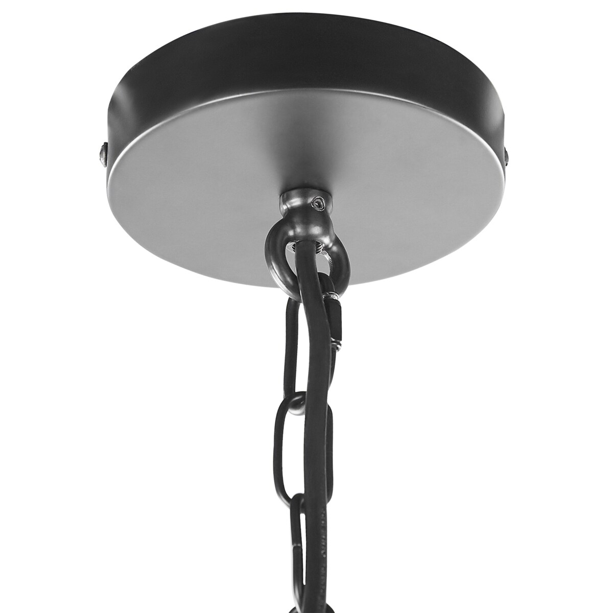 Lampa wisząca metalowa czarna BASHILO