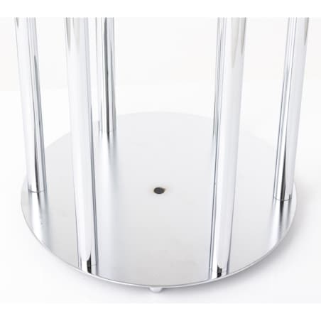 Świecznik metalowy na 6 świec 117x27x27 cm BATANG srebrny